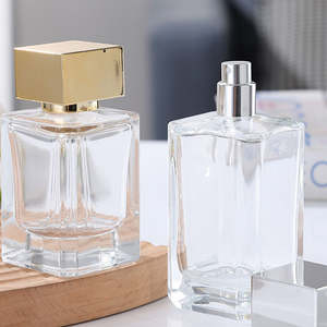 Flacon de parfum carré en verre cristal blanc haut de gamme, portable, avec bouchon à pression couronne, couleur personnalisée, pour échantillons cosmétiques - Product Image 5