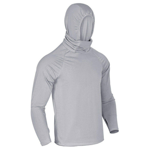 2025 Custom Men's Sun Protection Fishing Hoodie Lightweight UPF 50+ Long Sleeve Outdoor Fishing <b>Shirt</b> for Summer - Product Image 1