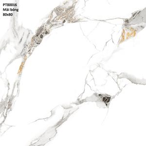 Azulejos de porcelana brillante CMC 80x80, acabado elegante de alto brillo, función de ladrillo refractario para interiores - Product Image 1