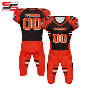 Vente en gros Uniforme unisexe de football américain Coupe automatisée Service OEM disponible maillot de football américain col en V pour adultes - Product Image 6