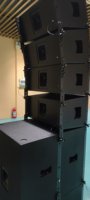 Sistema de matriz de línea duradero portátil para salón de bodas Iglesia Single 10 pulgadas Lineal Single 18 pulgadas Subwoofer 8Ohm Neodimio activo