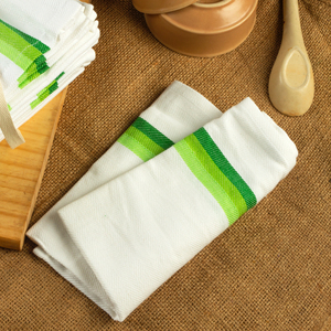 100% Cotton Herring Bone <b>Towel</b> for Home Beach Kitchen Child Restaurant <b>Turquoise</b> Color Woven Sustainable Linen Microfiber - Product Image 1