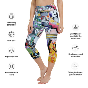 Wholesale Women's Full Length Yoga <b>Leggings</b> <b>Pocket</b> Breathable Spandex/Nylon Material Elastic Waist Custom Logo Sublimation Print - Product Image 1