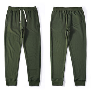 Pantalon de jogging respirant de haute qualité en gros, taille mi-haute, coupe droite, décontracté, polyester/coton, cordon de serrage réglable, confortable - Product Image 3