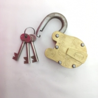 40 ans de garantie 100% en laiton OEM, cadenas personnalisés/cadenas de Style Antique/cadenas de confinement Alcatraz avec 3 clés principales