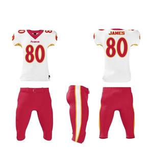 Bonne vente 7V7 uniforme de football américain avec impression par sublimation respirante dernière collection manches courtes - Product Image 6