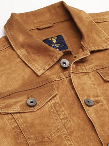 แจ็คเก็ตยีนส์ผู้ชายสำหรับฤดูหนาว พิมพ์โลโก้ตามสั่ง ขายส่ง เสื้อผ้าลำลองแนวสตรีทแฟชั่น เสื้อโค้ทยีนส์ กันน้ำ เหมาะสำหรับขี่มอเตอร์ไซค์ - Product Image 5