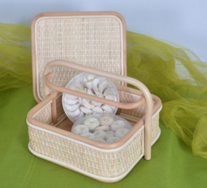 Sisu nouveau Design mignon panier de rangement en rotin panier à bonbons en rotin naturel pour la décoration intérieure artisanat stockage de chocolat - Product Image 1