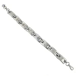 Bracelet en argent fait main pour homme, tendance, forme de clé, bijoux en argent sterling pour mariages, fêtes, pierre principale en moissanite ambre - Product Image 3
