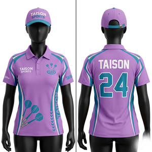 Custom Women <b>Dart</b> Jersey 180 GSM Interlock Polyester Black Grey Green Contrast Panel Sublimation Print Embroidered Heat Transfer - Product Image 2