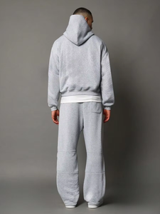 High Quality 100% Cotton Men's Winter Tracksuit Printed Solid Pattern Cargo Pants Multiple Pockets <b>Jogger</b> <b>Set</b> <b>Plus</b> <b>Size</b> - Product Image 2