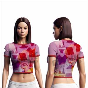 Camisetas Cortas para Mujer, Uso en Exteriores, Camisetas Cortas para Mujer Más Vendidas, Ropa, MOQ Bajo - Product Image 3