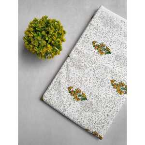 JBRTP32 HandBlock Tejido Estilo étnico Tela de algodón puro Hilo peinado orgánico para tapicería y decoración del hogar Densidad personalizable - Product Image 1