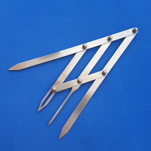 Règle de pochoir de Microblading de sourcil de maquillage permanent façonnant la règle de diviseur de sourcil de rapport d'or d'acier inoxydable - Product Image 1