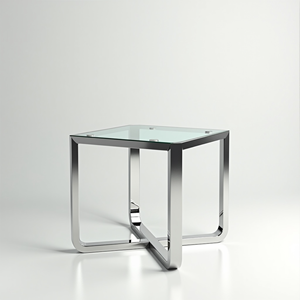 โต๊ะเฟอร์นิเจอร์วินเทจและร่วมสมัยพร้อมกระจกด้านบนสินค้าแฮนด์เมดราคาโลหะตามสั่ง - Product Image 5