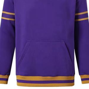 Sudaderas con capucha personalizadas de alta calidad al por mayor de la Universidad invierno patrón sólido polar de gran tamaño hombro caído Vintage 3D - Product Image 4