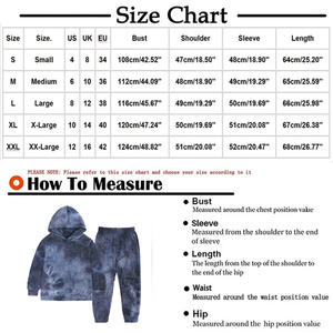 Conjunto de Sudadera con capucha Tie Dye con pantalones a juego, diseño unisex, tela suave y duradera, combinaciones de colores personalizadas, descuentos por pedidos a granel - Product Image 6