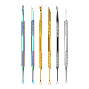 Nail Polish <b>Gel</b> <b>Remove</b> Nail Dead Skin Cuticle Pusher Stainless Steel Double End Nail Cuticle Pusher - Product Image 1