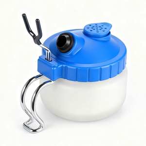 Pot de nettoyage pour aérographe en verre LinhaivetA, pot de lavage pour pistolet à air comprimé pour l'art des ongles/le maquillage/le tatouage - Product Image 2