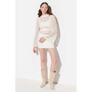 Suéter Corto de Malla con Mangas Murciélago - Product Image 4