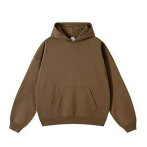 Sweat-shirt unisexe bleu à capuche sans cordon de serrage pour homme, style hip-hop - Product Image 2