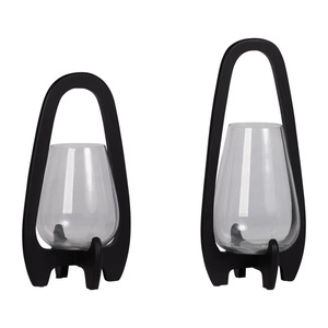 Handmade <b>Glass</b> <b>Lantern</b> Garden And Home Decor Metal Candle Holder <b>Lantern</b> Outdoor Silver Multi-size Candle <b>Lantern</b> - Product Image 4