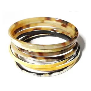 Beautifully Hand Carved Designed And Crafted Ladies Bangle Bracelet Buffelo Horn Trending Model 2024