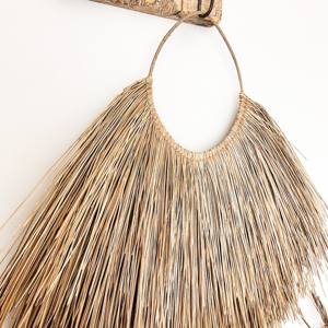 ศิลปะแขวนผนังหญ้าชนิตธรรมชาติสําหรับห้องนั่งเล่นโฮมออฟฟิศเป็นมิตรกับสิ่งแวดล้อมฟางหญ้าทะเลแขวนผนัง - Product Image 3