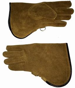 2023 Gants de fauconnerie en cuir nubuck en gros en cuir nubuck avec anneau en D - Product Image 6