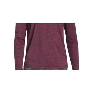 Camicia Casual da Uomo Tallia, Vestibilità Slim, Manica Lunga, Motivo Floreale Rosso Paisley, Tessuto Popeline Mercerizzato Antipiega, Taglie S e XL - Product Image 3