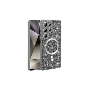 Étui de chargement sans fil Magsafe Netzy de luxe avec design diamant pour Samsung Galaxy S25 Ultra, coque de téléphone en silicone mosaïque SAFA - Product Image 3