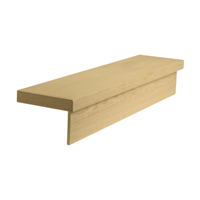 Marche d'escalier en bois massif de chêne blanc écologique, antidérapante, durable, sûre, designs sur mesure, certifiée FSC, pour intérieur