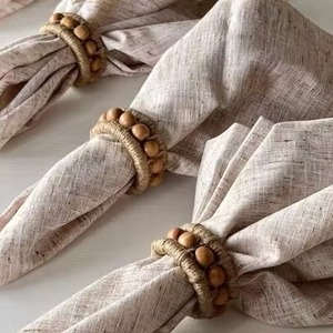 Artisan Handwoven Rattan Napkin <b>Ring</b> <b>for</b> Bohemian Rustic Wedding Table Decoration Themes Stocked - Product Image 4