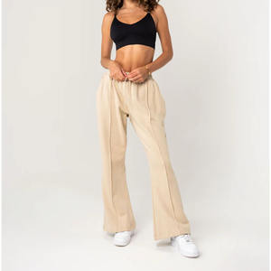 Pantalon de jogging avec logo imprimé en coton molletonné 500 GSM personnalisé lourd pantalon de survêtement décontracté et confortable coupe ample légère pour hommes - Product Image 4