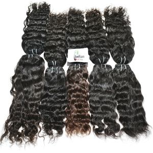 Extensiones de Cabello Humano Indio Virgen Ondulado con Doble Trama, Precio Mayorista Barato, Cutícula Alineada, Tejido Natural, Por Exportación - Product Image 1