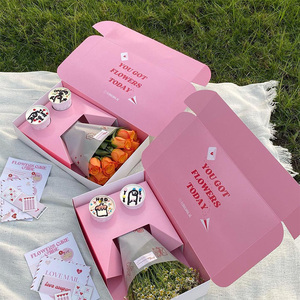Wholesale Custom Logo Luxury Gift Packaging Mailer Shipping Flower Box Mom Boxes For Bouquets Flower
