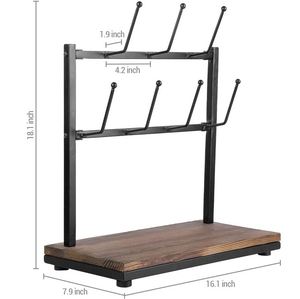 Wood Metal <b>Tree</b> Mug Stand Classic Cup Holder Coffee Mug Holder for Home Kitchenware Hotel <b>Tabletop</b> Kitchen Counter Made in India - Product Image 4