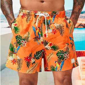 Pantalones cortos de calle informales de cintura media para hombre de alta calidad, ligeros, sostenibles, antiarrugas, patrón sólido, sublimación - Product Image 3