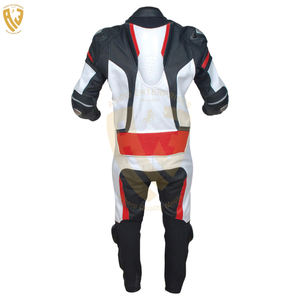 ชุดหนังสำหรับแข่งรถมอเตอร์ไซด์คุณภาพพรีเมี่ยมสำหรับทุกเพศดีไซน์ล่าสุดพร้อมคุณสมบัติป้องกันและกันลม - Product Image 5