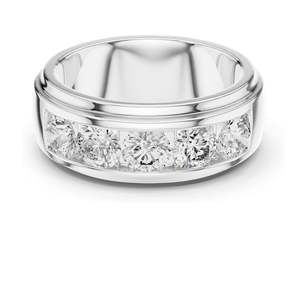 Bague pour femme en or 18 carats, 14 carats, 10 carats et argent, sertie de diamants de laboratoire ronds brillants de 1,75 carat, qualité VVS-VS, EF, CVD - Product Image 3