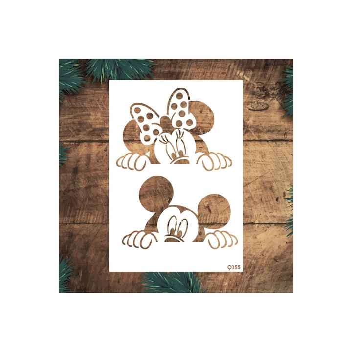 Stencil Design Set of 4 - Decorative Wall and Object Painting Templates