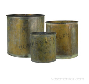 Venta caliente nuevo acabado rústico de alta calidad de metal de hierro al aire libre plantas de jardín decorativas grandes cepilladoras con tamaño personalizado - Product Image 1