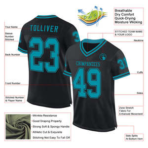 Durable Custom American Football Jersey for School Youth <b>Game</b> Club Match Practice Training Team Fit Day Uniform - Product Image 6