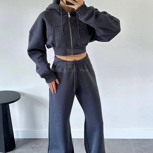 Ensemble deux pièces surdimensionné pour femmes, tendance, coupe décontractée, haut et bas, ensemble deux pièces surdimensionné pour le style de rue - Product Image 6