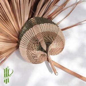 Miniventilador de mano para decoración de pared, artesanías de Boutique tradicional, tejido de bambú, decoraciones de pared pequeñas para fiesta en casa, venta al por mayor - Product Image 5