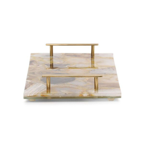 Wedding and Event Food Dessert Serving <b>Tray</b> With Metal Handles Exclusive Quality <b>Large</b> Size Horn Food <b>Tray</b> in India - Product Image 1