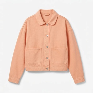 Chaqueta Vaquera de Mezclilla para Mujer al por Mayor, 280 g/m², Mezclilla de Algodón para Marcas de Boutique, Suministro Directo de Fábrica al por Mayor - Product Image 5