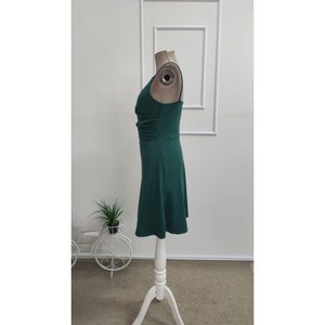 Robe courte scintillante à col cache-cœur et bretelles pour femme, 35177 - Émeraude - Product Image 5