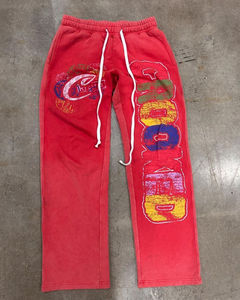 Impresión de peso pesado 100% algodón Zip Up Hoodie y pantalones de chándal Set Men Zip Up Hoodie y Joggers Set Chándal - Product Image 4