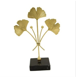 Métal Feuilles Sculpture Feuille Ornement pour Salon Décor Accent Styles Antique Home Decor Traditionnel Showpiece Figurine - Product Image 1